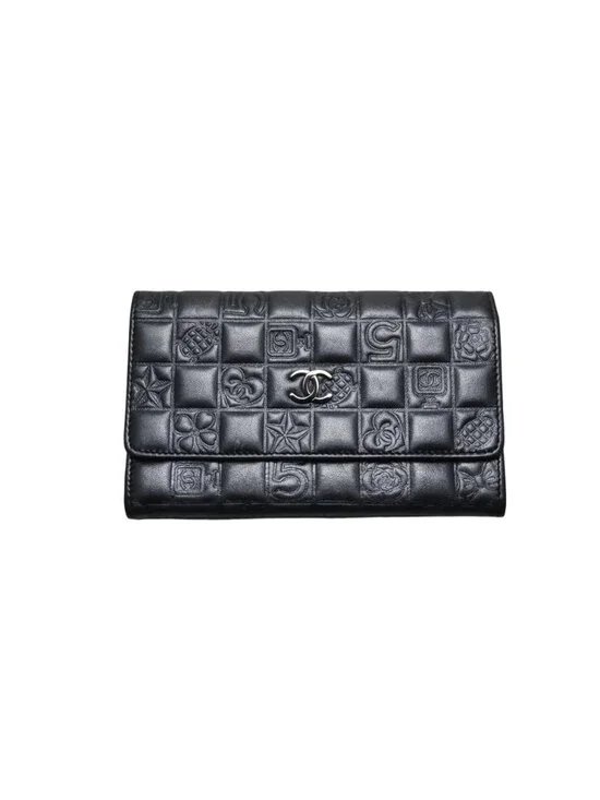 Chanel Icon Leather Bifold Wallet