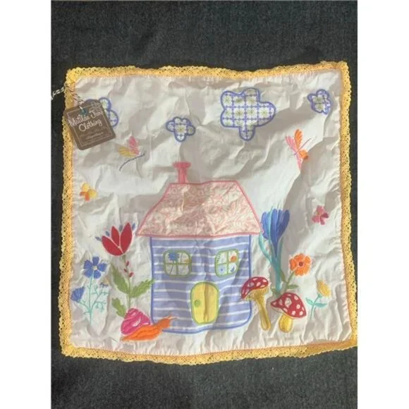 Matilda Jane Sweet‎ Dreams Quilted Pillowcase Cover Cottagecore House Floral