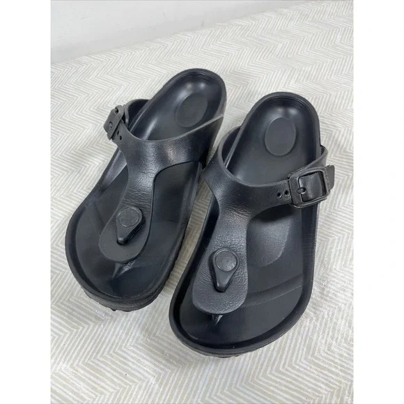 Birkenstock Girl's Black Eva Gizeh Slip On Sandal Youth Size 32 L1