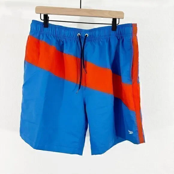 Speedo Men's Volley Palace‎ Beach Print Stripe Swim Trunk Size Extra Large