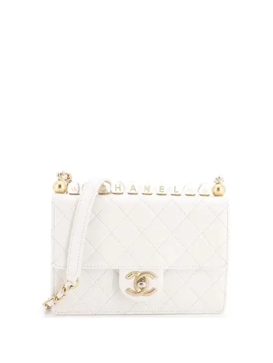 Chanel Chic Pearls Flap Bag Quilted #277142C35B
