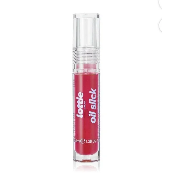 Lottie London‎ Oil Slick Lip Oil Pink Hydrating Gloss 0.28 oz New