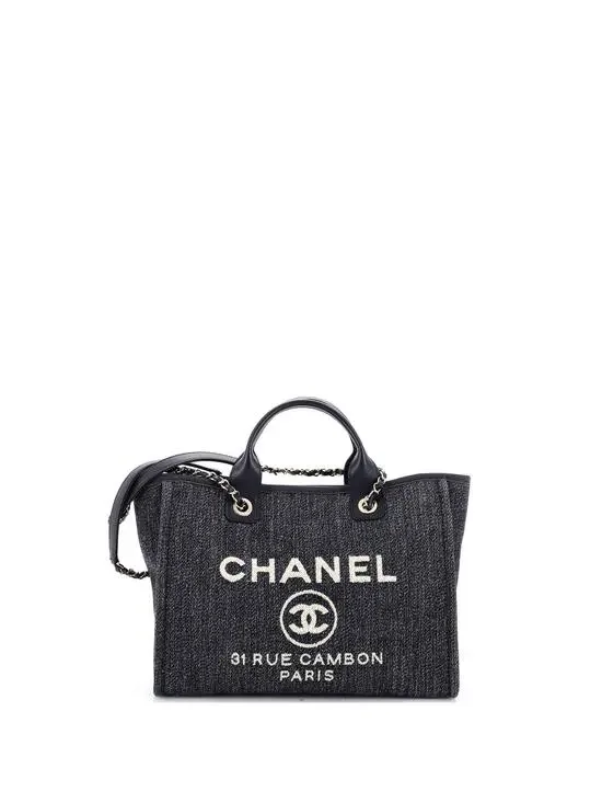 Chanel Deauville Nm Tote Denim Small #254440C47B
