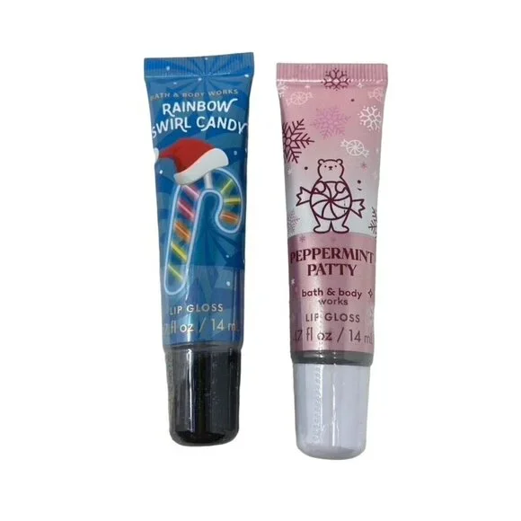 Bath and Body Works Lip Gloss x 2 Holiday Scents