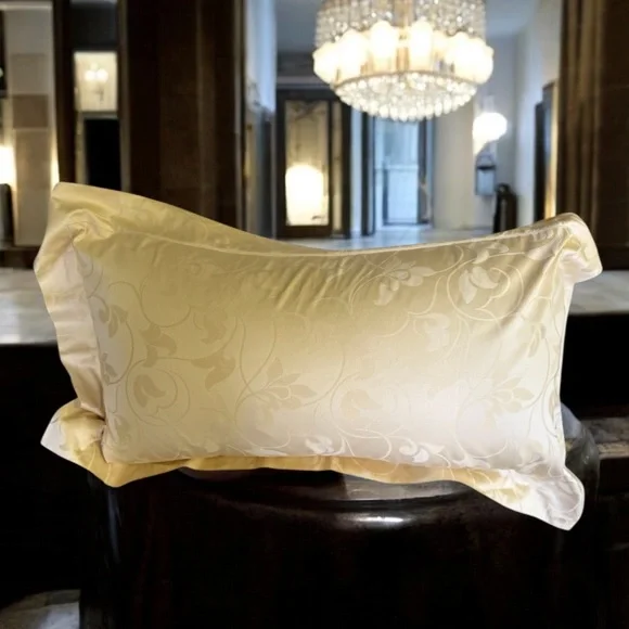 Frette King Damask Pillowcase Sham
