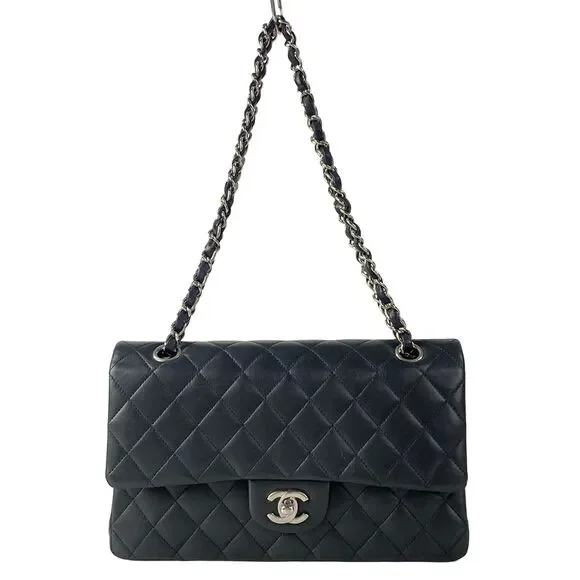 Chanel Double Flap Matelasse Shoulder Bag A01112