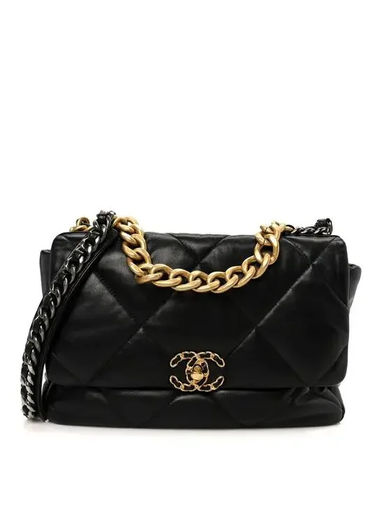 Goatskin Quilted Large Chanel 19 Flap #270938C45B