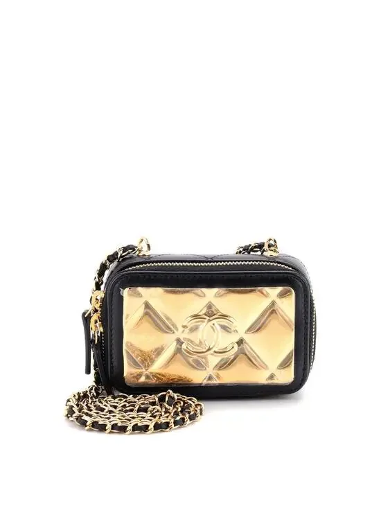 Chanel Golden Plate Zip Around Vanity #277206C35B