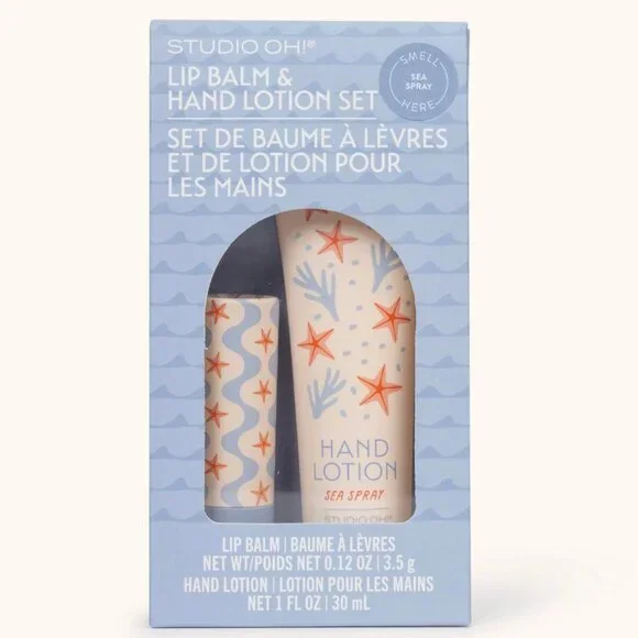 Studio Oh Sea Life Lip Balm & Hand Lotion Set