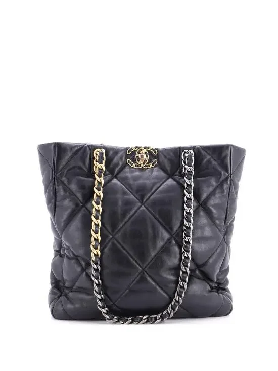 Chanel 19 Shopping Bag Quilted Leather #290763C48B