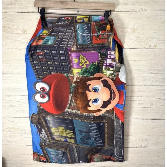 Set of 2 Nintendo Super Mario Odyssey Reversible‎ Standard Pillowcases Polyester