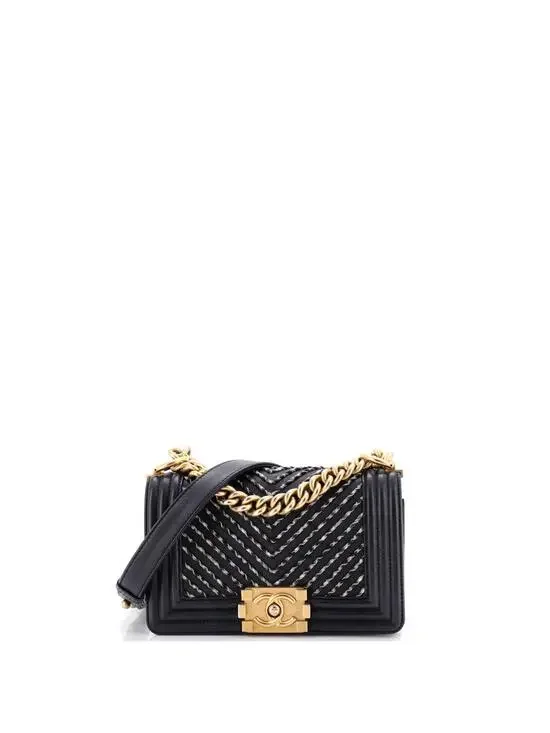Chanel By The Sea Boy Flap Bag Chevron #222778C43B