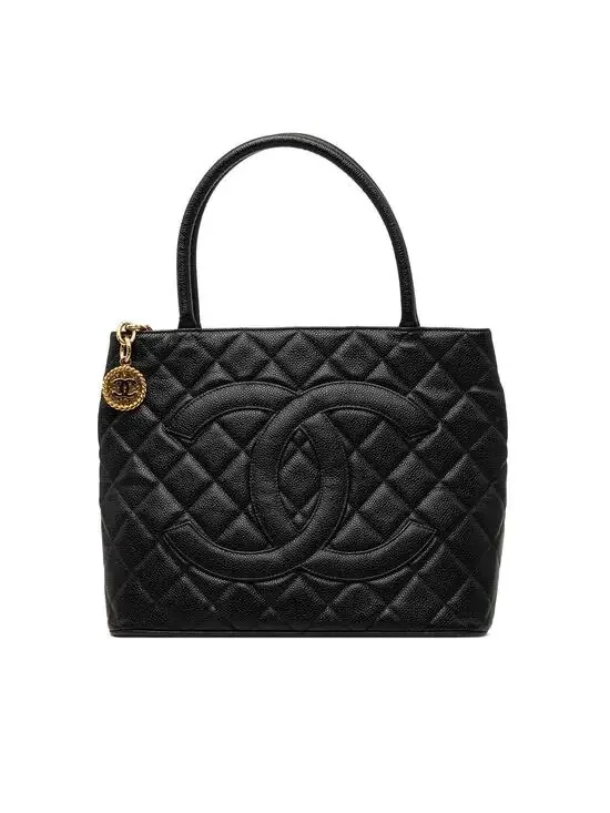 Chanel Caviar Medallion Tote Pre-Loved #290427C19B