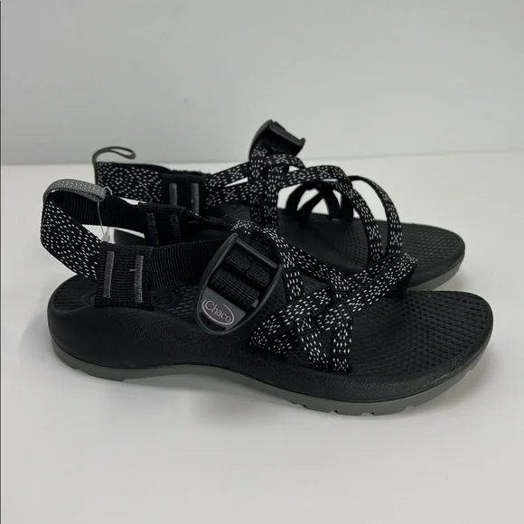Chaco ZX/1 EcoTread Sandals Kids 1 Unisex Black White Hiking Outdoors Summer New
