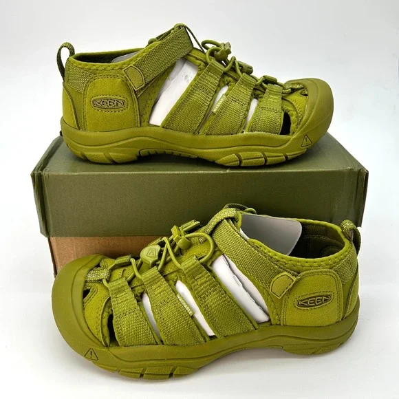 KEEN Newport H2 Kids Sandals Sz. 3 Golden Cypress Green Hiking Water NEW 1032148