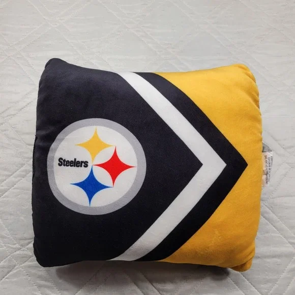 Pittsburgh Steelers Side Arrow square pillow NFL