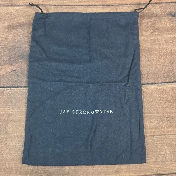 Jay Strongwater Dust Bag Large Black Excellent Drawstring Storage Pouch