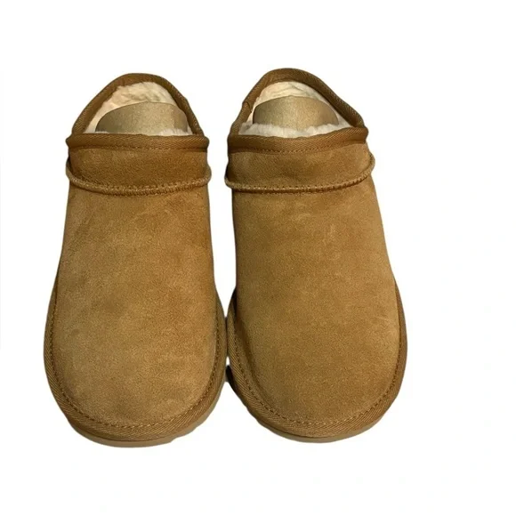 UGG Chestnut Suede Slip-On Shoes
