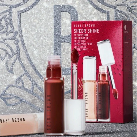 NEW✅Bobbi Brown Sheer Shine Extra Plump Lip Serum Set