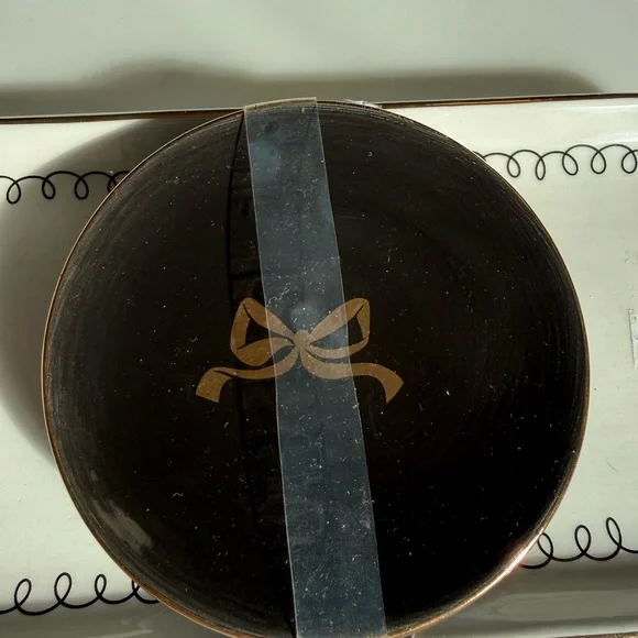 New – cozy bow trinket tray set of 2