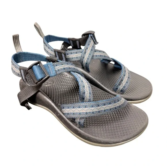 Chaco Kids Z1 Sport Sandals Blue Adjustable Strap Hiking Water Shoes US 2
