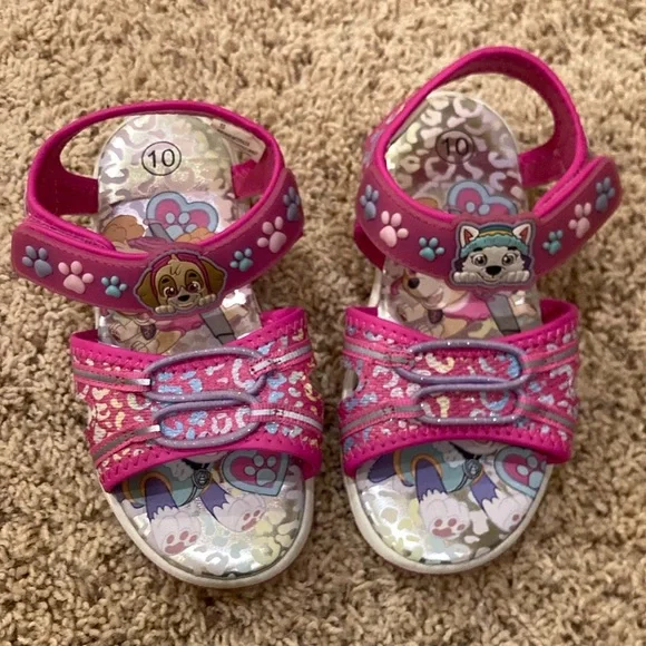 Paw Patrol Bright Pink Girls' Character Sandals
