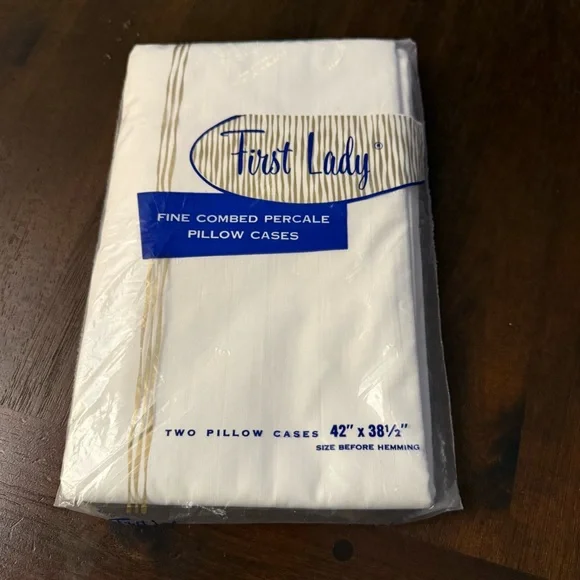 Vintage First Lady White Pillow Cases‎