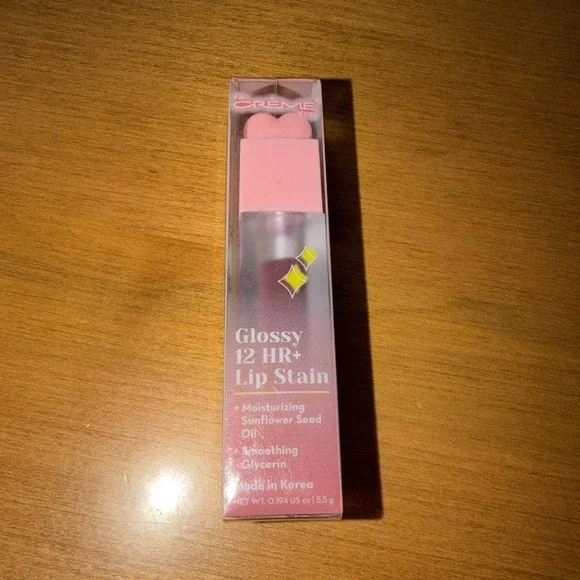 NEW The Creme Shop Glossy 12 HR+ Lip Stain, 0.194 oz. - Cherub
