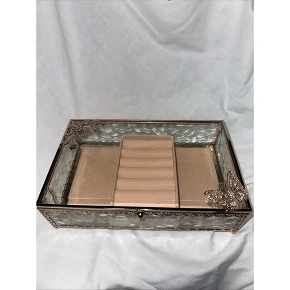 Rose Gold/pink Lining Contemporary Jewelry Box‎