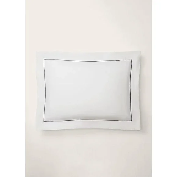 Ralph Lauren Organic Cotton Percale Palmer‎ Sham Loft Gray NEW