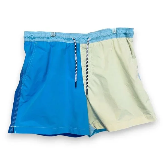 American Eagle Swim Shop Mens Colorblock Swim Trunks W/ Pocket‎ Size L Multi