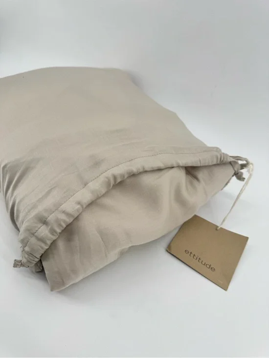 Ettitude Bamboo King Size Sateen Sheet Set Color Sand NWT