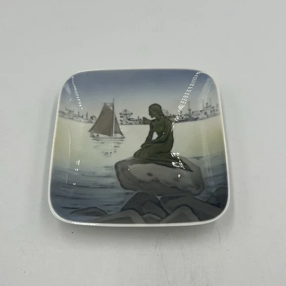 VTG Royal Copenhagen The Little Mermaid Porcelain Trinket Dish | Denmark‎