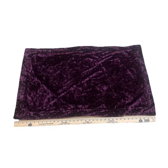 Crushed Velvet Burgundy Pillow Cover Mainstays Standard 36X22