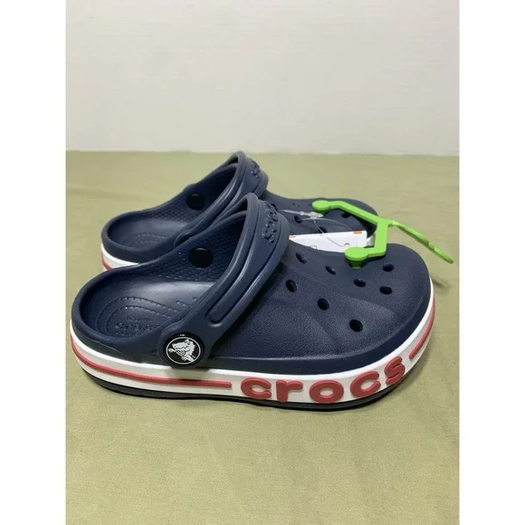 NEW Crocs Unisex‎ Child Bayaband Clog Navy Kids size C10 B873 Slip On