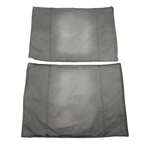 RH TEEN‎ Gray Cotton Pillow Shams Set of 2 Standard Size Restoration Hardware