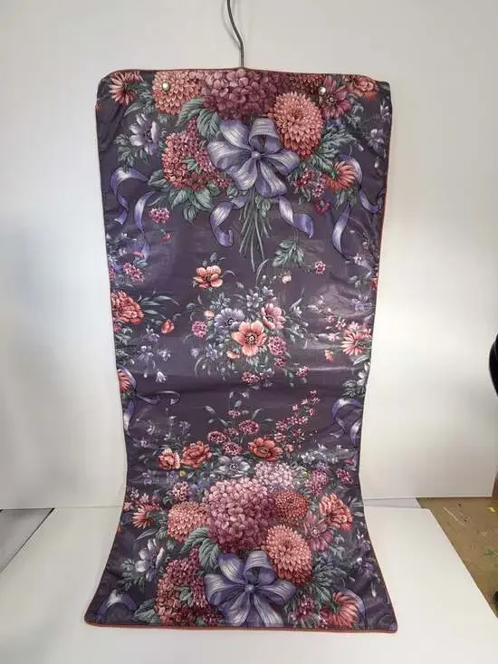 The Galante Studio Hanging Travel Jewelry Organizer with Floral Print