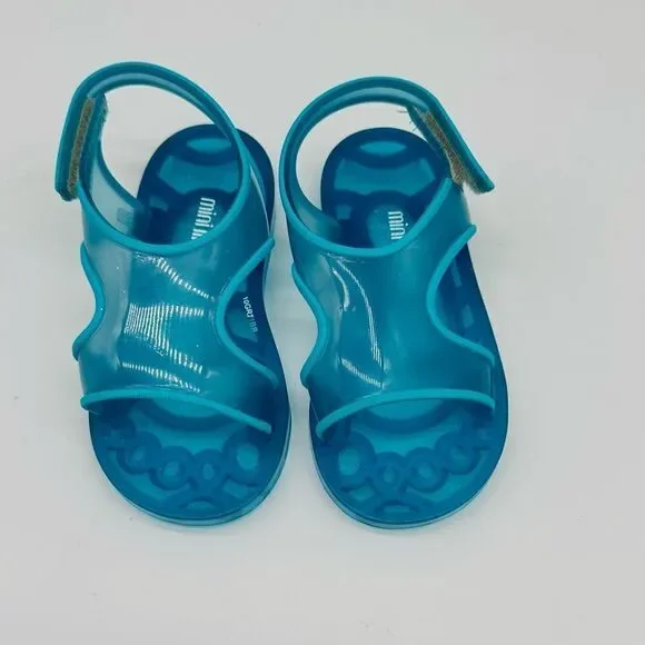 MINI MELISSA Girl's Aqua Sandals