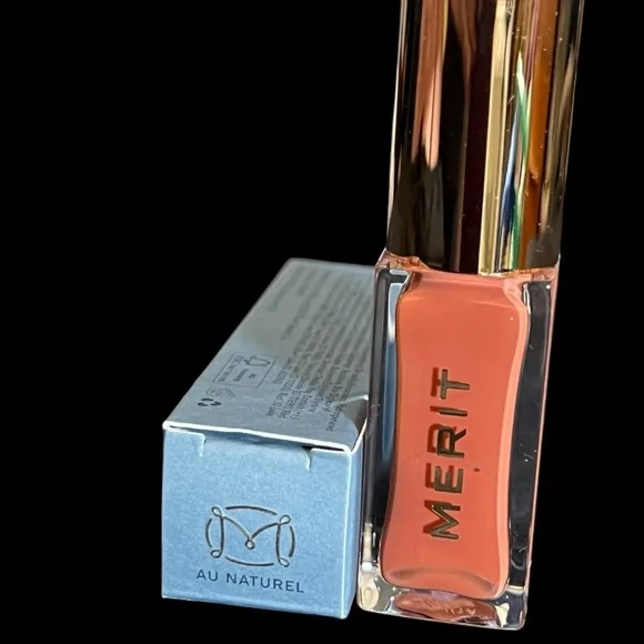 MERIT Shade Slick Tinted Lip Oil Ombre Pomade Hydrating Formula in AU NATURAL