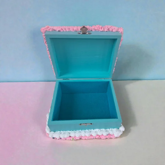 Handmade Pastel Labubu Cake - Inspired Jewelry Box
