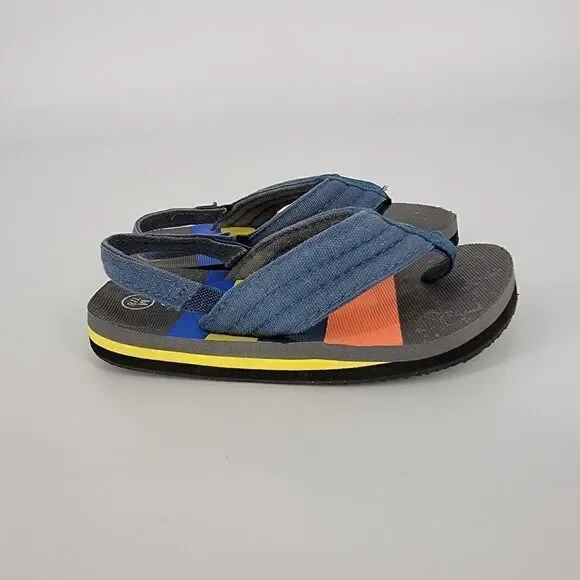 Cat and jack baby boys sandals flip flops blue 7