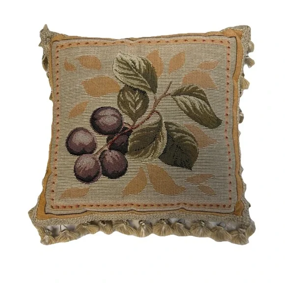 French‎ Country Pillow Velvet Back 12
