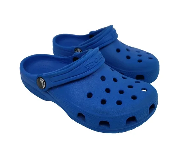 Crocs Classic Toddler Boys Size 12 Blue Slip On Casual Clog Sandal Shoes