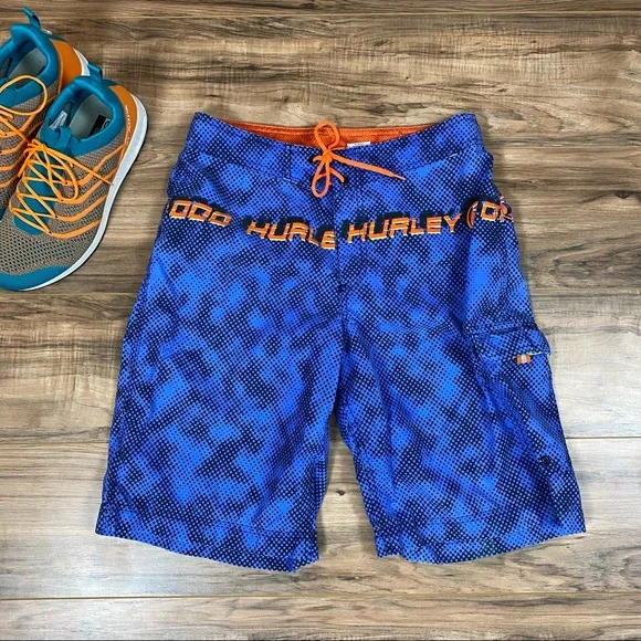 Hurley Board‎ Shorts Men's 30 Color Blue Orange