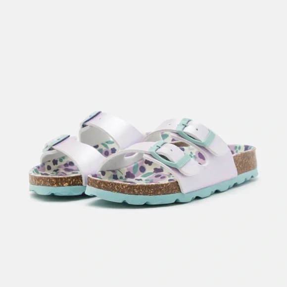 Superfit Finken Girls Sandals Shoes Lila Purple Size 24 EU / 8 US Faux Leather