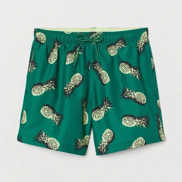 H&M pineapple swim shorts 🍍