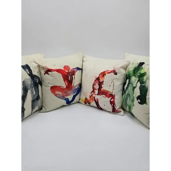 Marvel Superheroes Pillow Accents Set of Four 14