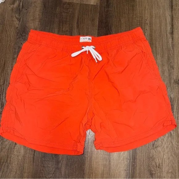 J..Crew Men’s Red Swim Trunks