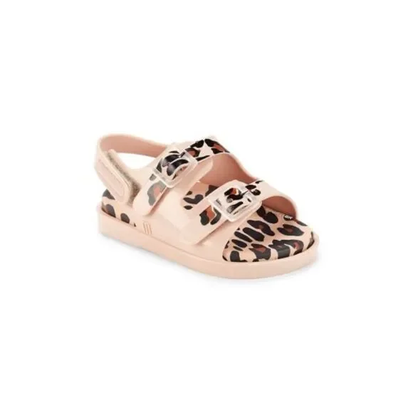 MINI MELISSA Girl's Wide II Leopard Print Sandals