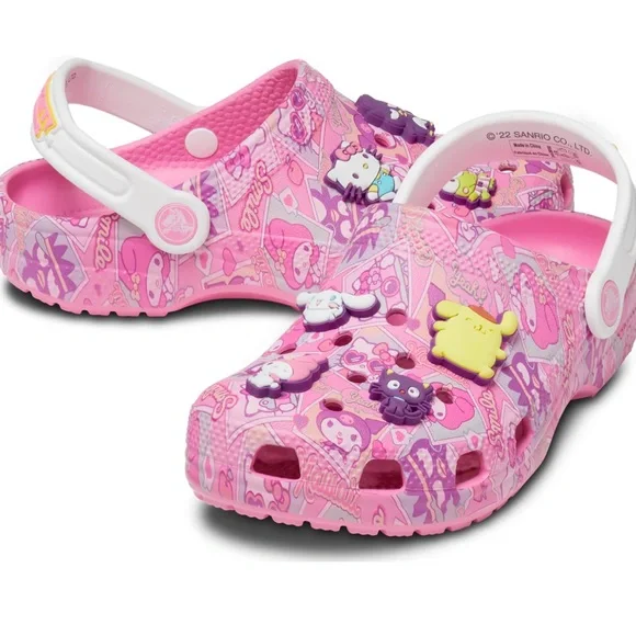 Hello Kitty and Friends x Crocs Big Kids Classic Clog in Size J4 Brand New
